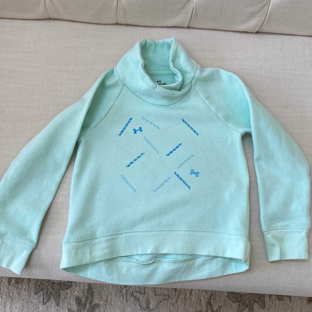 Under Armor sweatshirt. Youth small. Mint green.